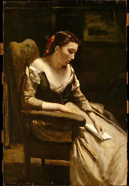 Jean-Baptiste-Camille Corot. The Letter