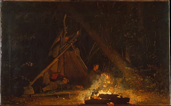 Winslow Homer. Camp Fire