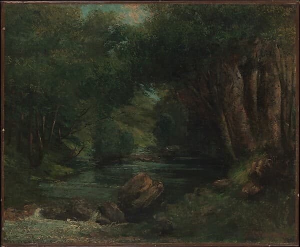 Gustave Courbet. A Brook in the Forest