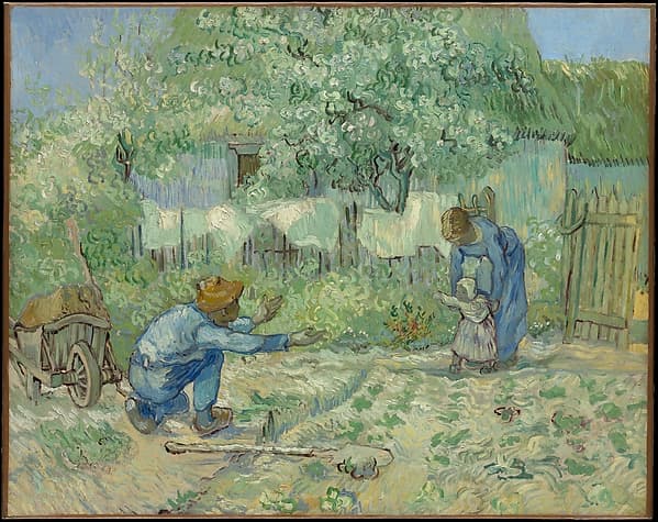Vincent van Gogh. First Steps, after Millet