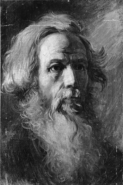 Vasily Perov. Head of a Man