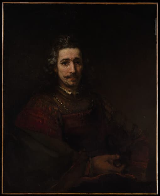 Rembrandt. Man with a Magnifying Glass