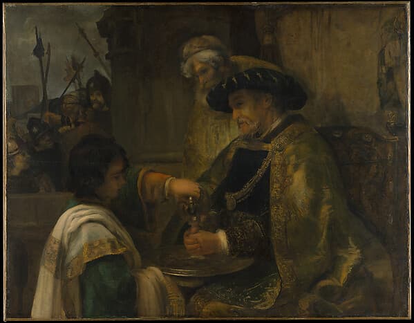Rembrandt. Pilate Washing His Hands