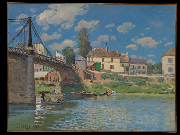 Alfred Sisley. The Bridge at Villeneuve-la-Garenne