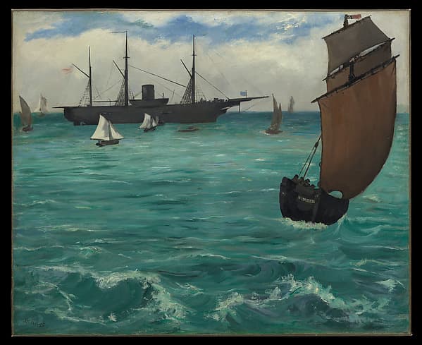 Édouard Manet. The "Kearsarge" at Boulogne