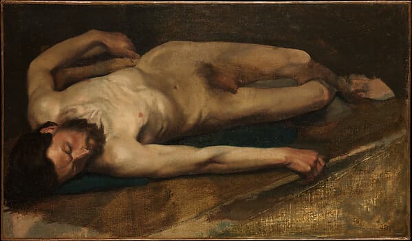Edgar Degas. Male Nude