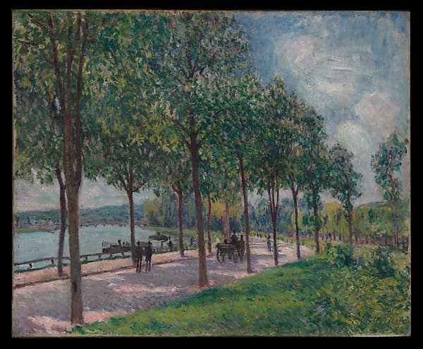 Alfred Sisley. Allée of Chestnut Trees