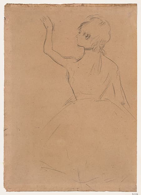 Edgar Degas. Study of a Ballet Dancer seen from the Back