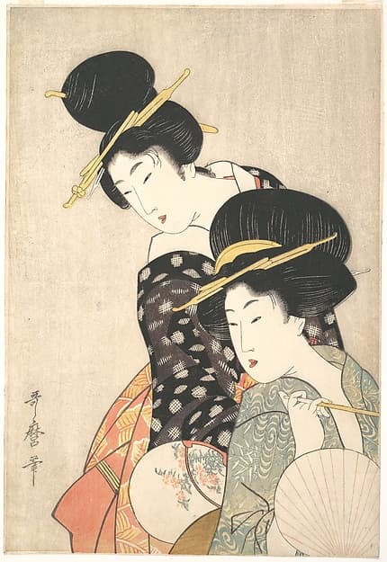 Kitagawa Utamaro. Two Women