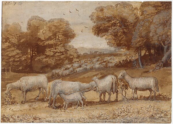Claude Lorrain. Landscape with Sheep