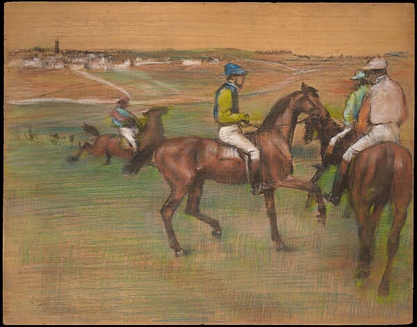 Edgar Degas. Racehorses