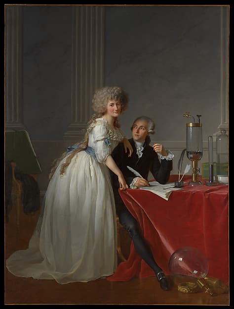 Жак Луи Давид. Антуан-Лоран Лавуазье (1743–1794 гг.) и его жена (Мари-Анн-Пьеретт Польз, 1758–1836 гг.)