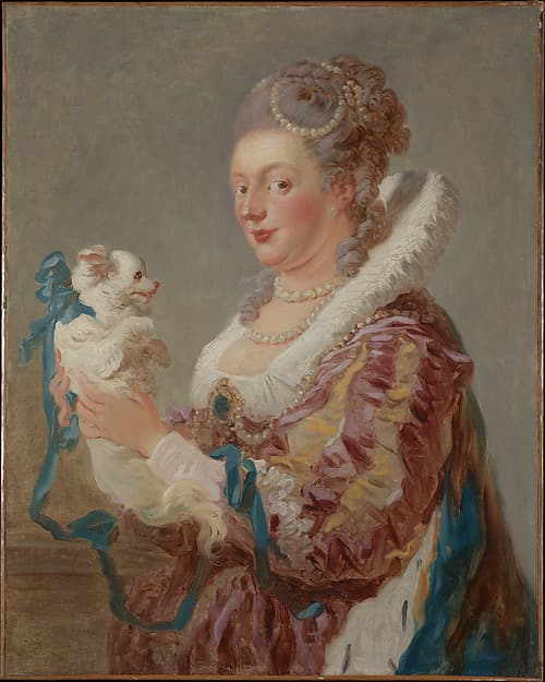 Жан Оноре Фрагонар. Мари Эмили Куанье де Курсон (1716–1806) с собакой