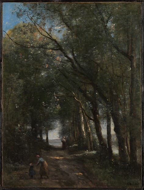 Jean-Baptiste-Camille Corot. A Lane through the Trees