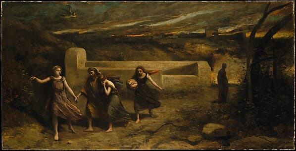Jean-Baptiste-Camille Corot. The Burning of Sodom (formerly "The Destruction of Sodom")