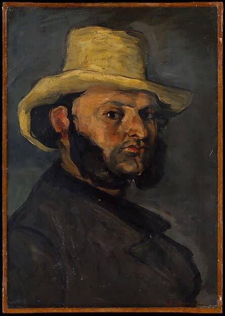 Paul Cézanne. Gustave Boyer (b. 1840) in a Straw Hat