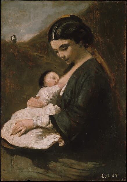 Jean-Baptiste-Camille Corot. Mother and Child