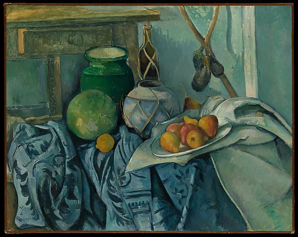 Paul Cézanne. Still Life with a Ginger Jar and Eggplants
