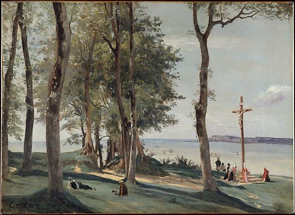 Jean-Baptiste-Camille Corot. Honfleur: Calvary