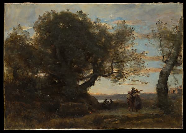 Jean-Baptiste-Camille Corot. The Gypsies