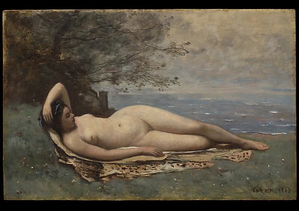 Jean-Baptiste-Camille Corot. Bacchante by the Sea