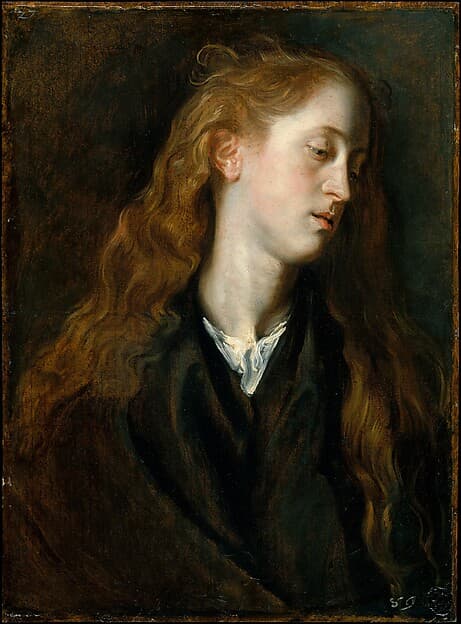 Anthony van Dyck. Study Head of a Young Woman
