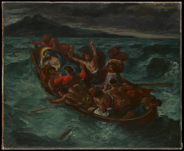 Eugène Delacroix. Christ Asleep during the Tempest
