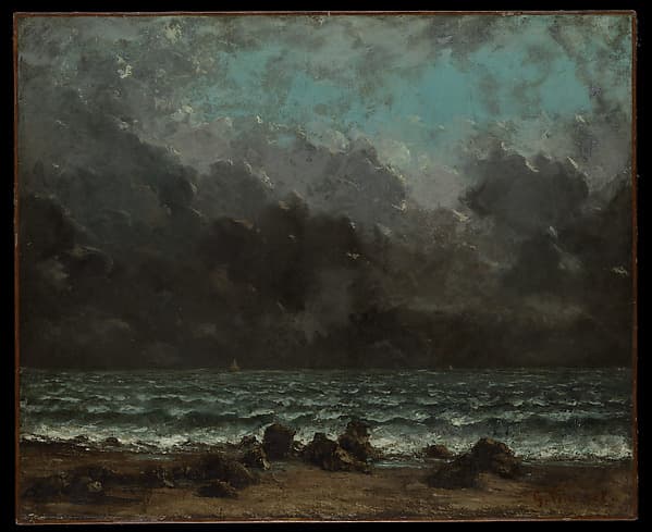 Gustave Courbet. The Sea