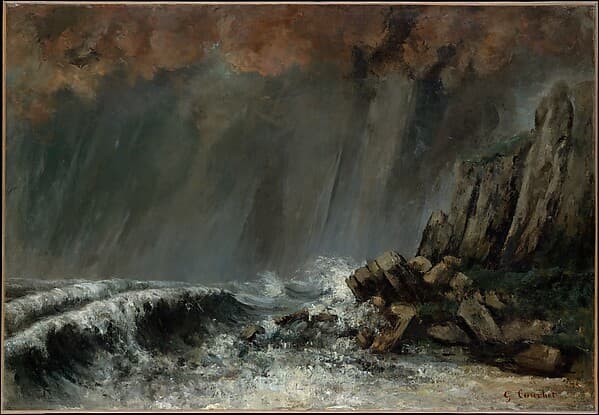 Gustave Courbet. Marine: The Waterspout