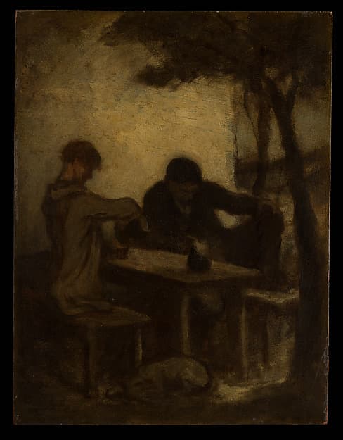 Honoré Daumier. The Drinkers