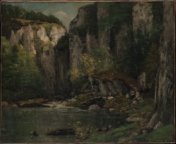 Gustave Courbet. River and Rocks