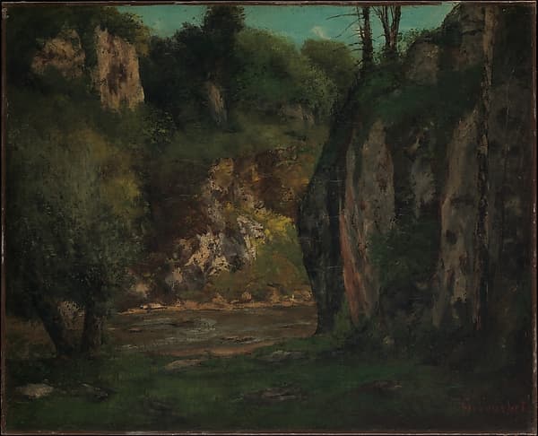 Gustave Courbet. The Hidden Brook