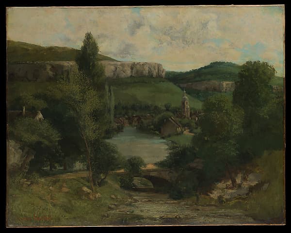 Gustave Courbet. View of Ornans