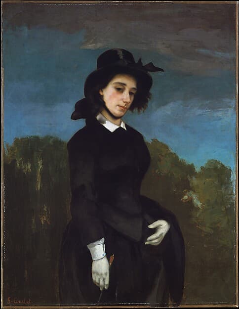 Gustave Courbet. Woman in a Riding Habit (L'Amazone)