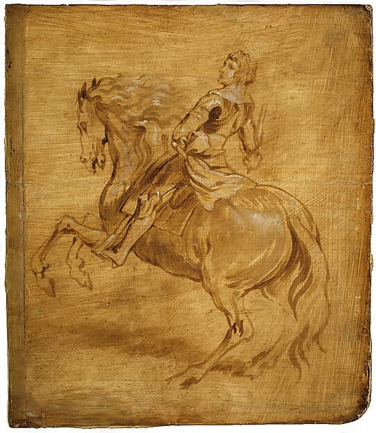 Anthony van Dyck. A Man Riding a Horse