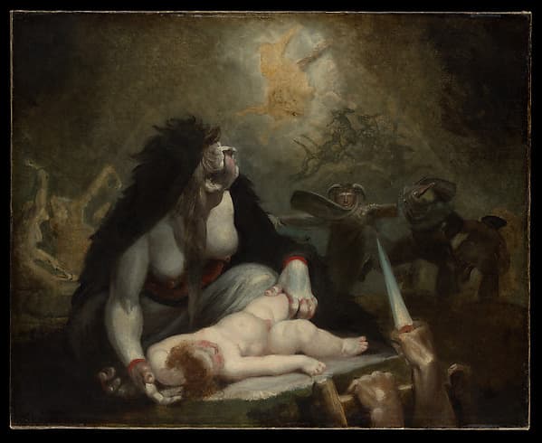 Henry Fuseli. The Night-Hag Visiting Lapland Witches