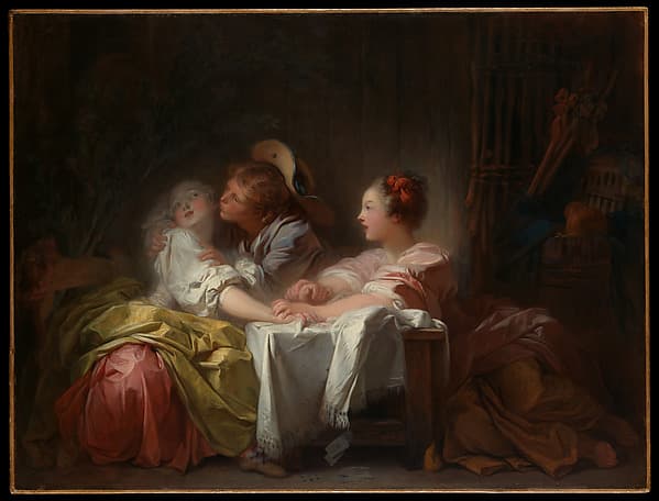 Jean-Honoré Fragonard. The Stolen Kiss