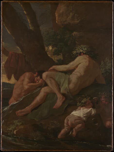 Nicolas Poussin. Midas Washing at the Source of the Pactolus