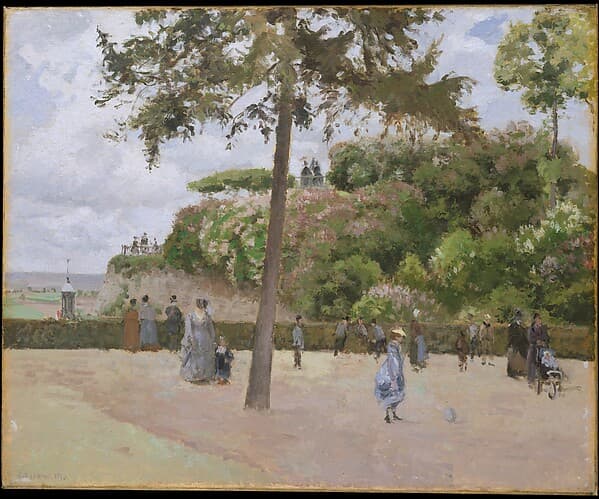 Camille Pissarro. The Public Garden at Pontoise