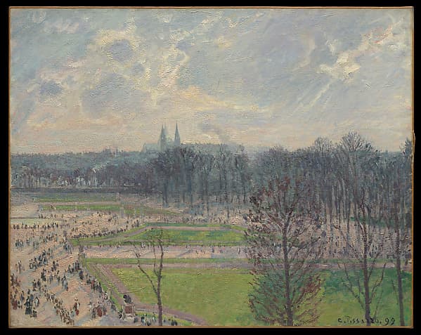 Camille Pissarro. The Garden of the Tuileries on a Winter Afternoon
