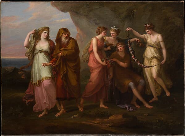 Angelica Kauffman. Telemachus and the Nymphs of Calypso
