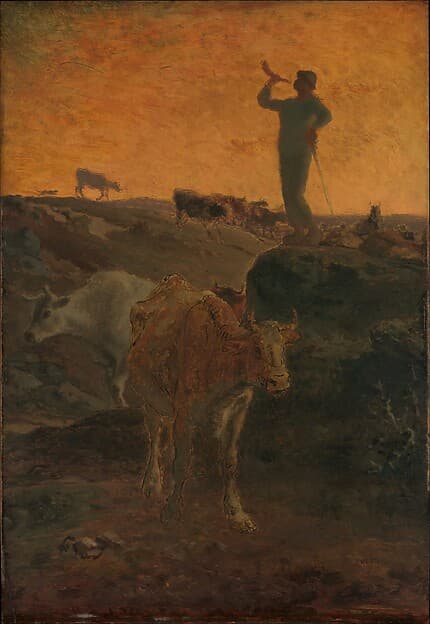 Jean-François Millet. Calling the Cows Home