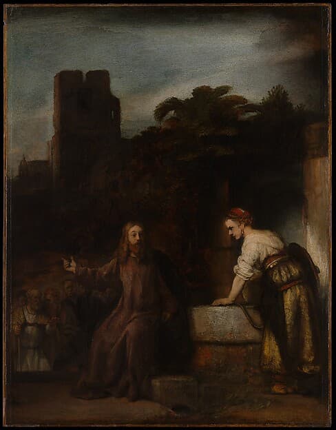 Rembrandt. Christ and the Woman of Samaria
