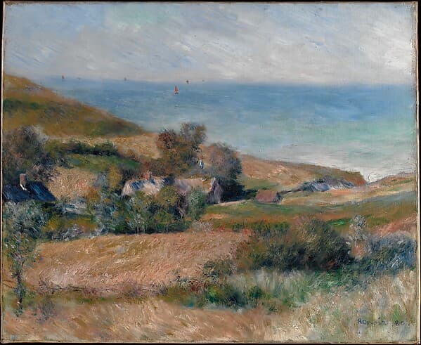 Pierre-Auguste Renoir. View of the Seacoast near Wargemont in Normandy