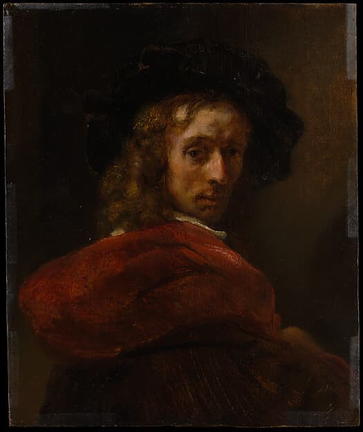 Rembrandt. Man in a Red Cloak