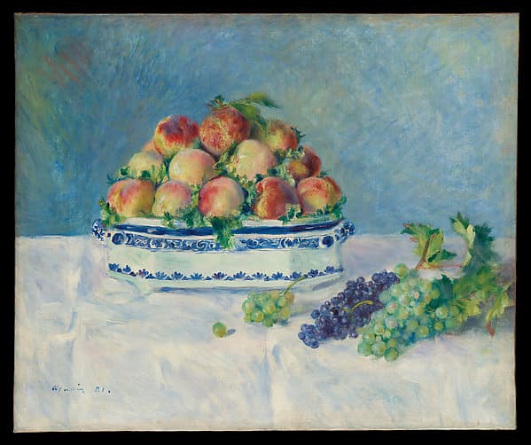 Pierre-Auguste Renoir. Still Life with Peaches and Grapes