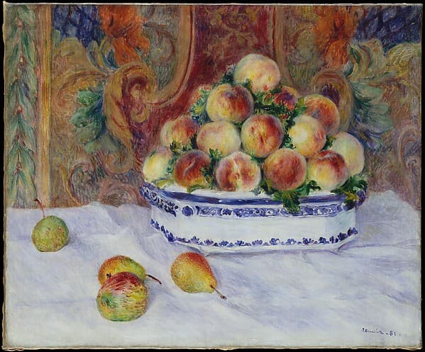 Pierre-Auguste Renoir. Still Life with Peaches
