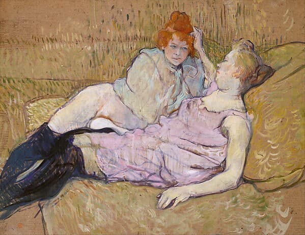 Henri de Toulouse-Lautrec. The Sofa