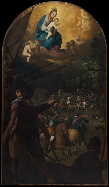 Francisco de Zurbarán. Battle between Christians and Muslims at El Sotillo