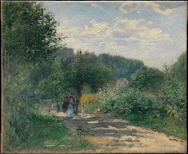 Pierre-Auguste Renoir. A Road in Louveciennes